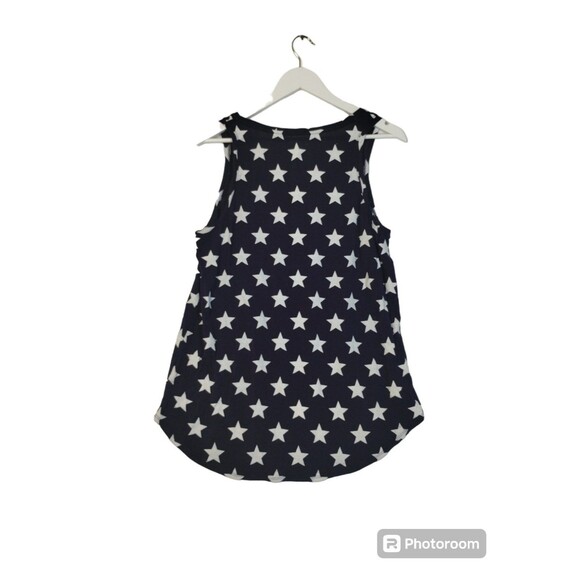 Grayson Patriotic American Red White Blue Star Stripes Size XL Sleep Knit Top - Picture 2 of 5